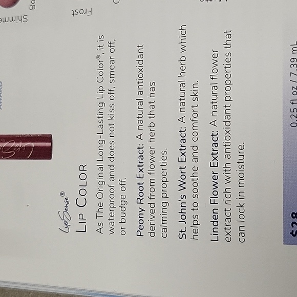 Senegence lipsense, new in pkg, team wicked in color - Picture 3 of 3